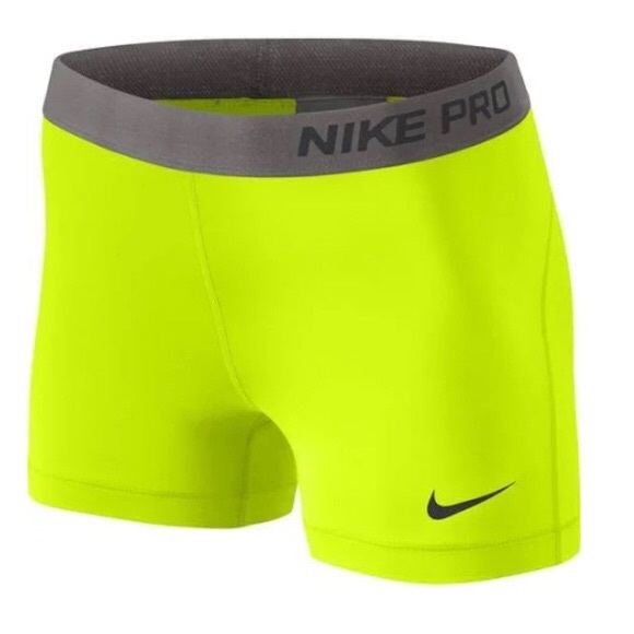 nike pro yellow